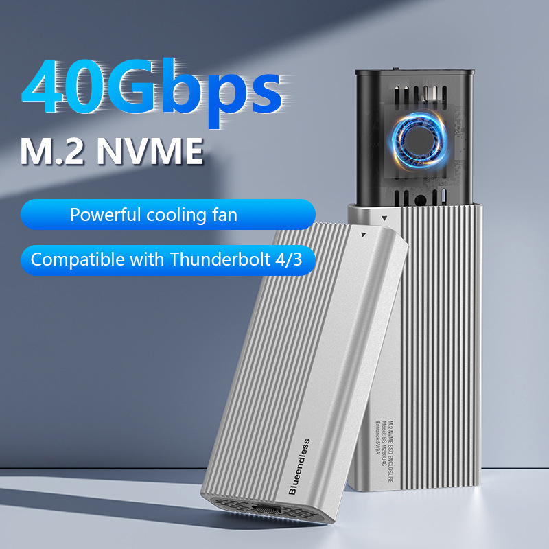 Usb4 40Gbps External Ssd 8Tb - Portable USB4 M.2 NVMe SSD Enclosure