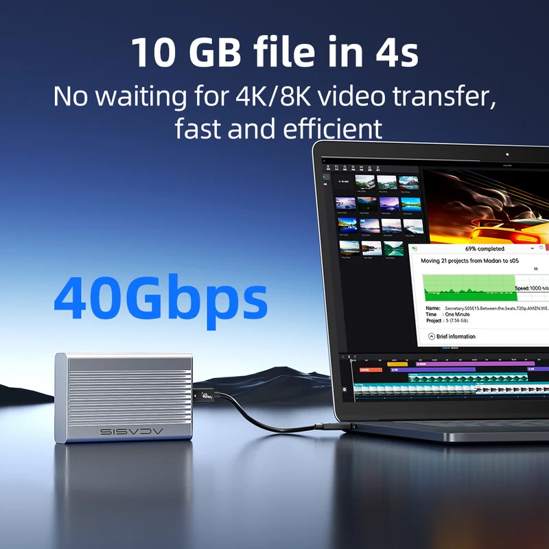 Acasis 40Gbps USB4 M.2 NVMe SS - Usb4 40Gbps External Ssd 8Tb review and price