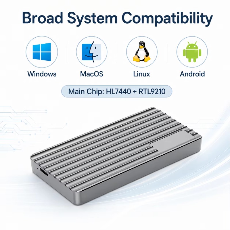 Aluminum M.2 NVMe SSD Enclosur - Usb4 40Gbps External Ssd 8Tb review and price