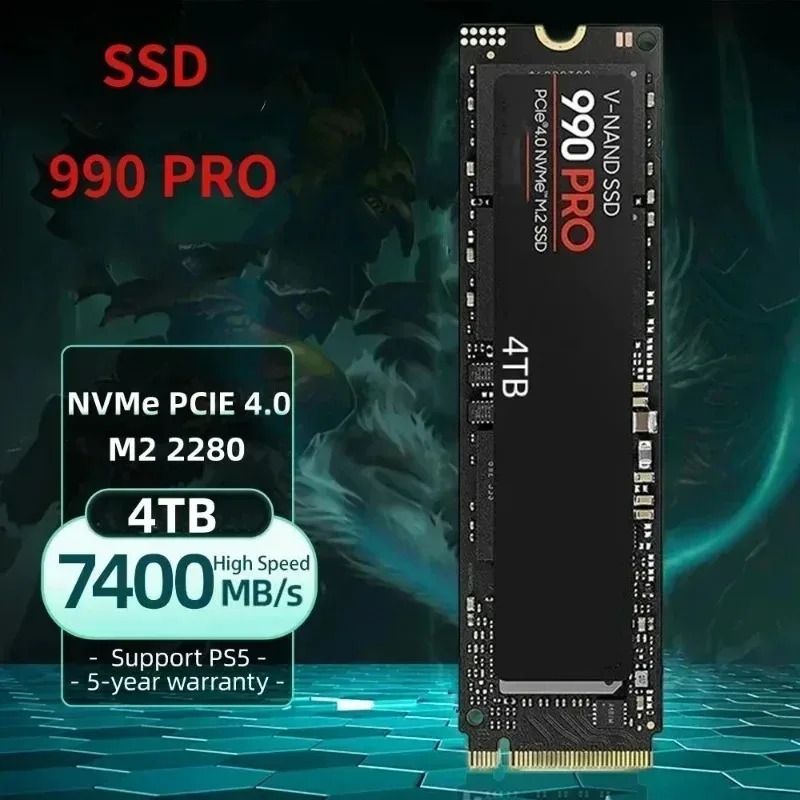 990 PRO Genuine SSD – 512GB/1T - Pcie 4.0 4Tb 2280 Ssd 7450Mbps review and price