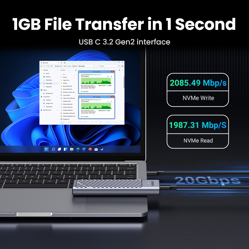 UGREEN 20Gbps M2 SSD Case M.2  - 8Tb M2 Nvme Ssd review and price