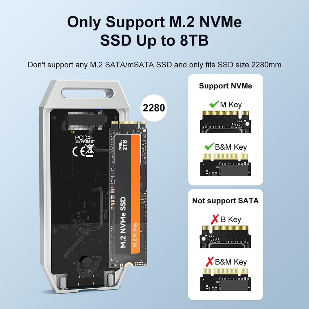 MAIWO 40Gbps NVMe M.2 SSD Encl - 8Tb M2 Nvme Ssd review and price